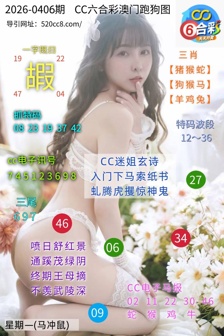 CC六合澳门跑马图0406期